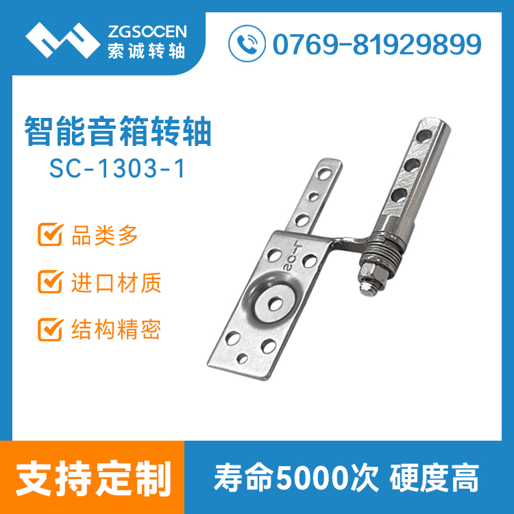 智能音箱屏幕轉軸觸摸藍牙音響翻蓋阻尼合頁鉸鏈廠家設計SC-1303-1